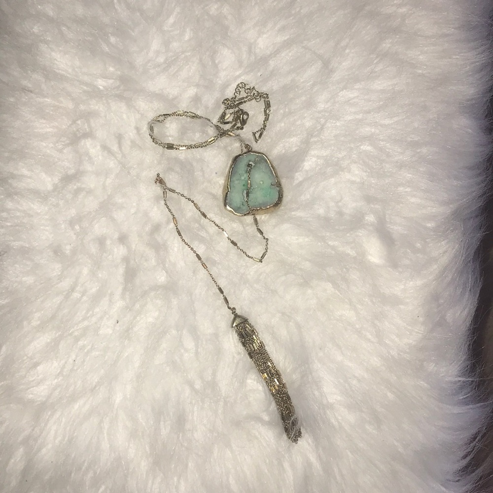 treasure and bond Druzy long necklace